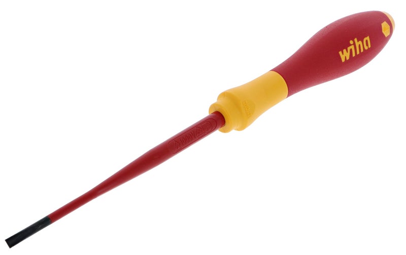 Wiha 32046 Insulated Slimline Slotted Screwdriver 3.5mm x 100mm - Image 1